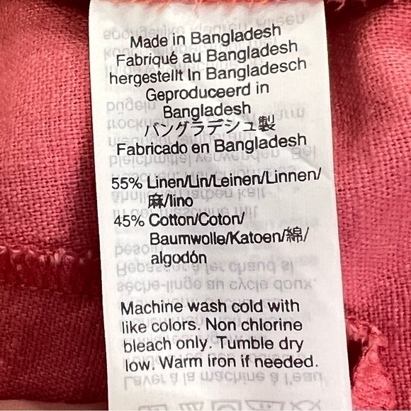 J by J. Crew Factory Scalloped Hem Shorts Flat Front Coral Orange Women's Sz 00 - Picture 9 of 10